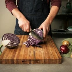 TeakHaus Edge Grain Carving Board W/Hand Grip (Rectangle) | 24" X 18" X 1.5" -Outlet Utensils Store 01.2 tratitional 107