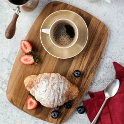 TeakHaus Edge Grain Cutting Board W/Rounded Edge (Small) | 12" X 8" X 0.55" -Outlet Utensils Store 02.3 elegant 202