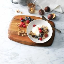 TeakHaus Edge Grain Cutting Board W/Rounded Edge (Medium) | 14" X 9.5" X 0.55" -Outlet Utensils Store 02.6 elegant 203