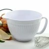 Norpro EZ Grip 3 Quart Mixing/Batter Bowl White -Outlet Utensils Store 1016 3 quart mixing bowl with ez grip