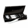 Wusthof Cutlery Wusthof Classic Ikon 4-Piece Steak Knife Set With Wood Box -Outlet Utensils Store 1060360401 clik 4pc steak set