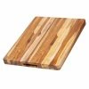 TeakHaus Edge Grain Carving Board W/Hand Grip (Rectangle) | 20" X 15" X 1.5" With Board Seasoning Stick -Outlet Utensils Store 106 traditional