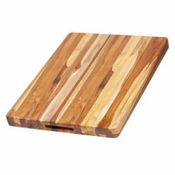 TeakHaus Edge Grain Carving Board W/Hand Grip (Rectangle) | 20" X 15" X 1.5"