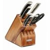 Wusthof Cutlery Wusthof Classic Ikon 8-Piece Knife Block Set | Acacia -Outlet Utensils Store 1090370807 clik 8pcblkset acacia