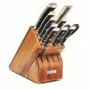 Wusthof Cutlery Wusthof Classic Ikon 11-Piece Knife Block Set | Acacia -Outlet Utensils Store 1090371101 classic ikon 11pc acacia