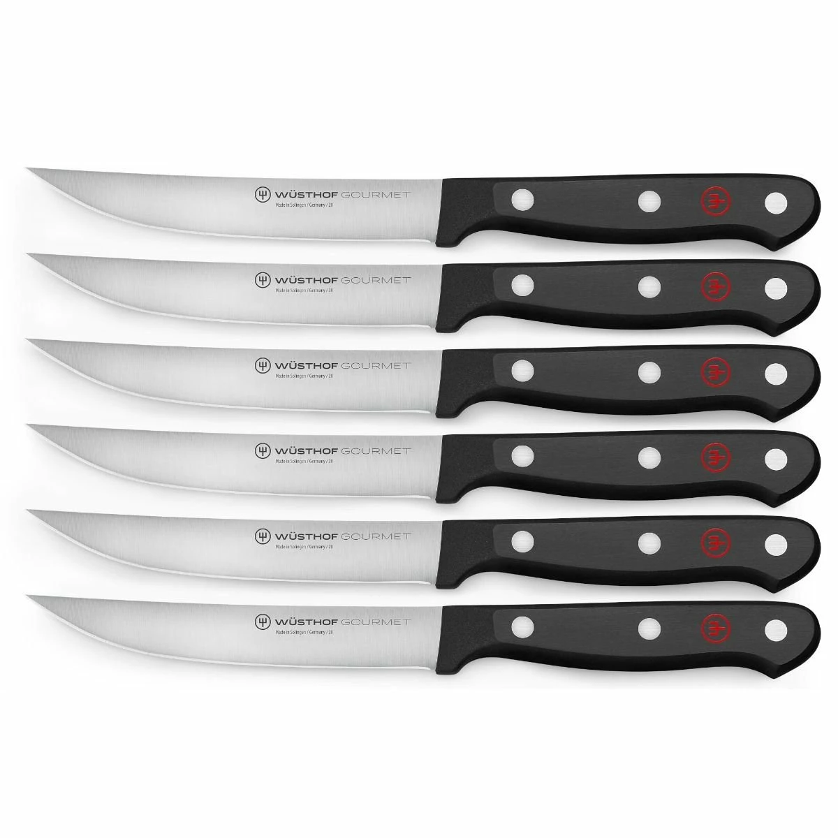 Wusthof Cutlery Wusthof Gourmet 6-Piece Steak Knife Set 3 Wusthof Cutlery Wusthof Gourmet 6-Piece Steak Knife Set