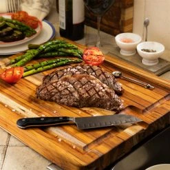 TeakHaus Edge Grain Smart Board (Large) | 20" X 15" X 1.5" -Outlet Utensils Store 12.2 smart 1212 1