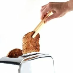 Norpro Bamboo Toaster Tongs With Magnet -Outlet Utensils Store 1982 step2w