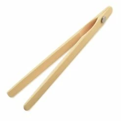 Norpro Bamboo Toaster Tongs With Magnet