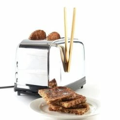 Norpro Bamboo Toaster Tongs With Magnet -Outlet Utensils Store 1982wpropsw