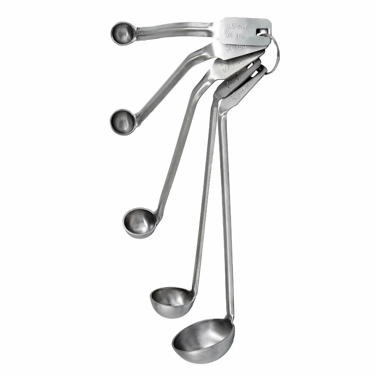 Winco 5-Piece Mini Ladle Set 3 Winco 5-Piece Mini Ladle Set