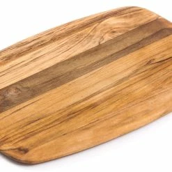 TeakHaus Edge Grain Cutting Board W/Rounded Edge (Small) | 12" X 8" X 0.55" -Outlet Utensils Store 202.3 elegant