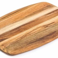 TeakHaus Edge Grain Cutting Board W/Rounded Edge (Medium) | 14" X 9.5" X 0.55" -Outlet Utensils Store 203.3 elegant