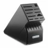Wusthof Cutlery Wusthof 17-Slot Knife Block | Black -Outlet Utensils Store 2099601702 17 slot black knife block