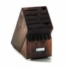 Wusthof Cutlery Wusthof 17-Slot Knife Block | Walnut -Outlet Utensils Store 2099601706 17 slot walnut block 3