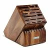 Wusthof Cutlery Wusthof 25-Slot Mega Knife Block | Acacia -Outlet Utensils Store 2099602501 25 slot acacia block