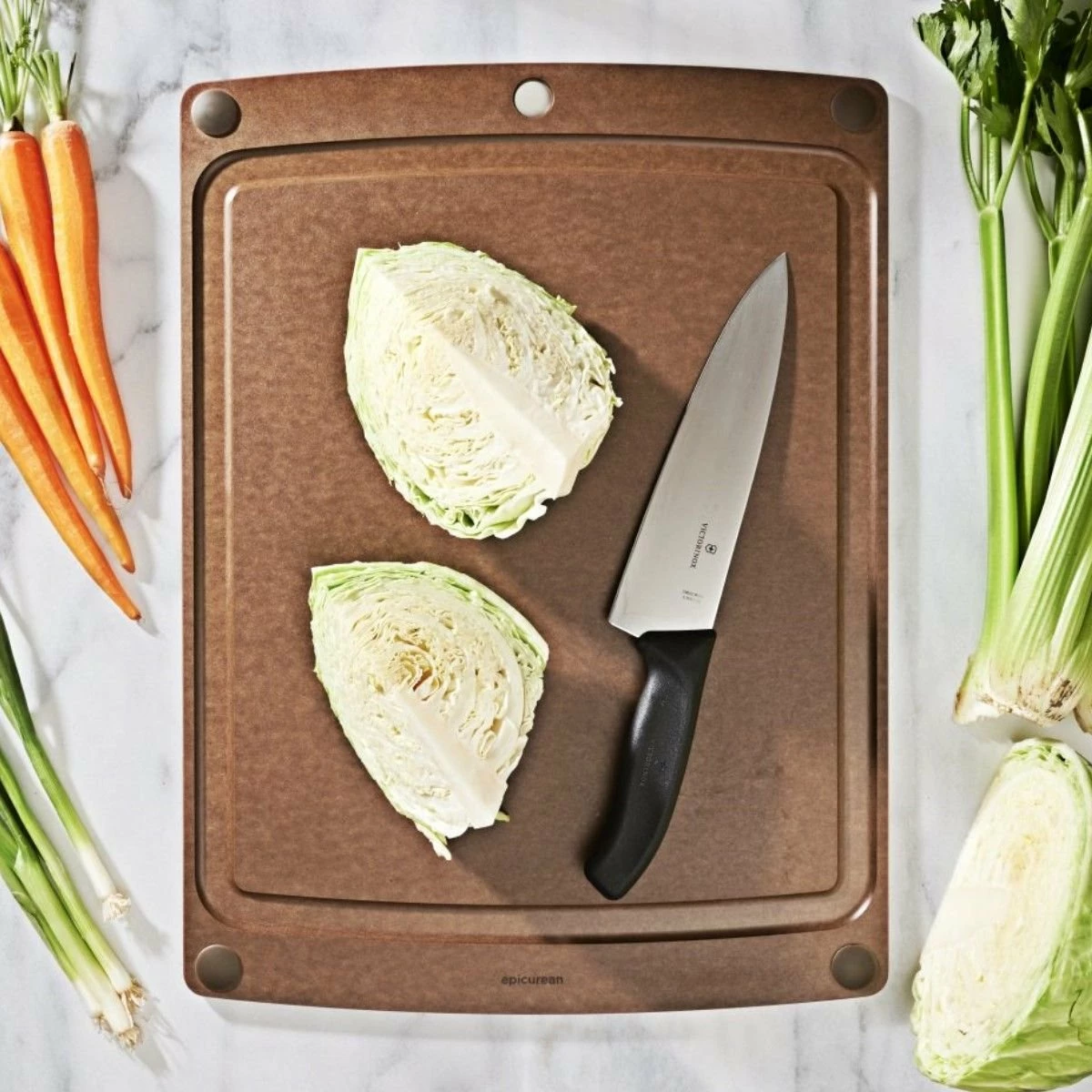 Epicurean All-in-One Series Cutting Board 19.5" × 14.5" | Nutmeg/Brown 5 Epicurean All-in-One Series Cutting Board 19.5" × 14.5" | Nutmeg/Brown - Image 3