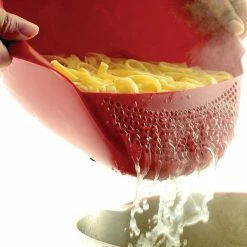 Norpro Serving Bowl With Strainer 18 Norpro Serving Bowl With Strainer -Outlet Utensils Store 2176 straining noodlesw