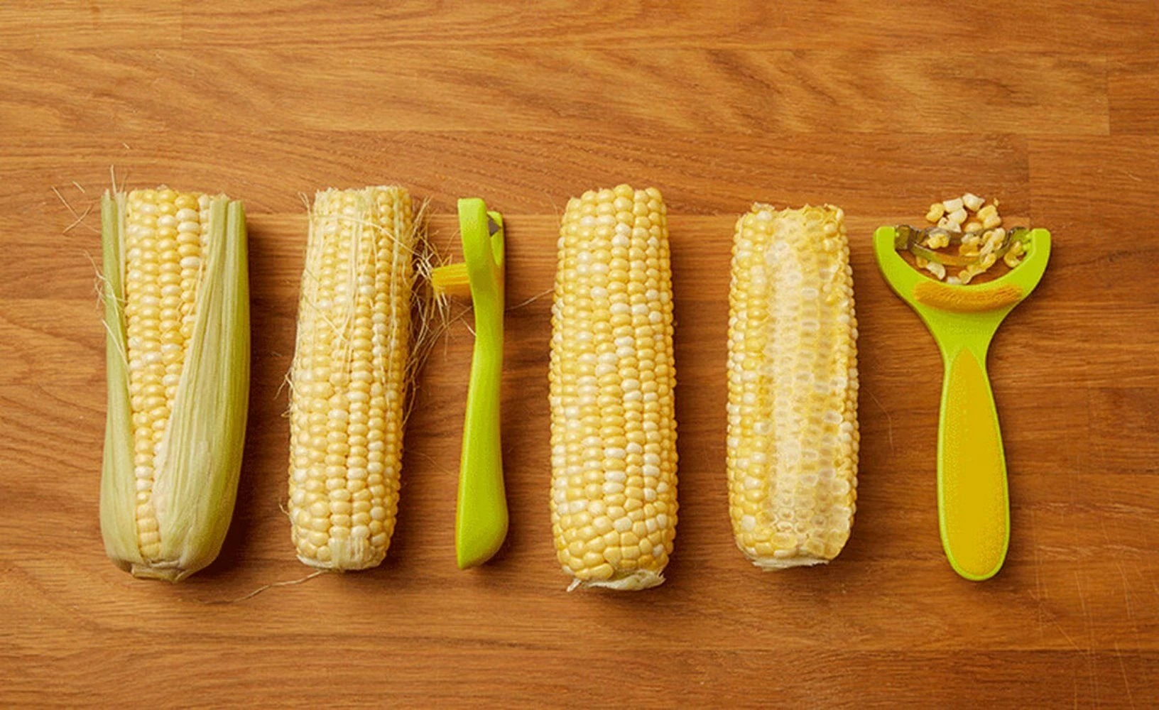 Kuhn Rikon 6" Corn Zipper With Silk Brush | Yellow 5 Kuhn Rikon 6" Corn Zipper With Silk Brush | Yellow - Image 3