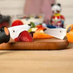 Kuhn Rikon Kinderkitchen® Dog Knife Set | Orange & Black -Outlet Utensils Store 22284 9409 ip4 web