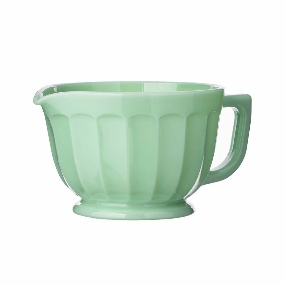 Mosser Glass 80oz Panel Batter Bowl | Jadeite 3 Mosser Glass 80oz Panel Batter Bowl | Jadeite