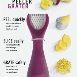 Talisman Designs 3-in-1 Ginger Peeler/Slicer/Grater