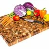 TeakHaus End Grain Carving Board W/Hand Grip (Rectangle) | 24" X 18" X 1.5" -Outlet Utensils Store 332 proteak end grain cutting board 24x18 1