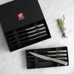 Zwilling J.A. Henckels Porterhouse Stainless Steel Steak Knife Set In Gift Box | 8-Piece -Outlet Utensils Store 424415611