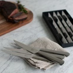 Zwilling J.A. Henckels Porterhouse Stainless Steel Steak Knife Set In Gift Box | 8-Piece -Outlet Utensils Store 424415613