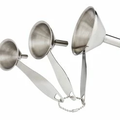 Harold Import Company Harold Imports 3-Piece Stainless Steel Condiment Funnels