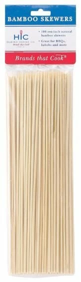 Harold Import Company Harold Imports 10" Bamboo Skewers (100ct) 3 Harold Import Company Harold Imports 10" Bamboo Skewers (100ct)