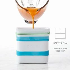 YouCopia® FreezeUp™ One Quart Food Block Maker | Pack Of 2 -Outlet Utensils Store 50403 02 freezeup food block maker quart 2pk feature w benefits easytofill