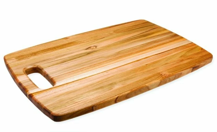 TeakHaus Edge Grain Cutting Board W/Hold Handle (Rectangle) | 18" X 12" X 0.75" 3 TeakHaus Edge Grain Cutting Board W/Hold Handle (Rectangle) | 18" X 12" X 0.75"