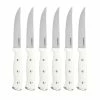 Cuisinart Classic 6-Piece Triple Rivet Steak Knife Set | White
