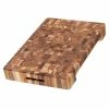 TeakHaus End Grain Butcher Block W/Hand Grip + Bowl Cut Out (Rectangle) | 20" X 14" X 2.5" -Outlet Utensils Store 601.6 butcher 2