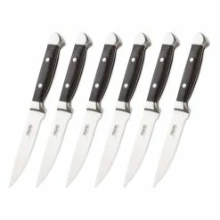 Viking 6-Piece Steak Knife Set With Box | Black -Outlet Utensils Store 613y1vlxbfl. ac sl1500