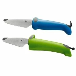 Kuhn Rikon Kinderkitchen® Dog Knife Set | Green & Blue