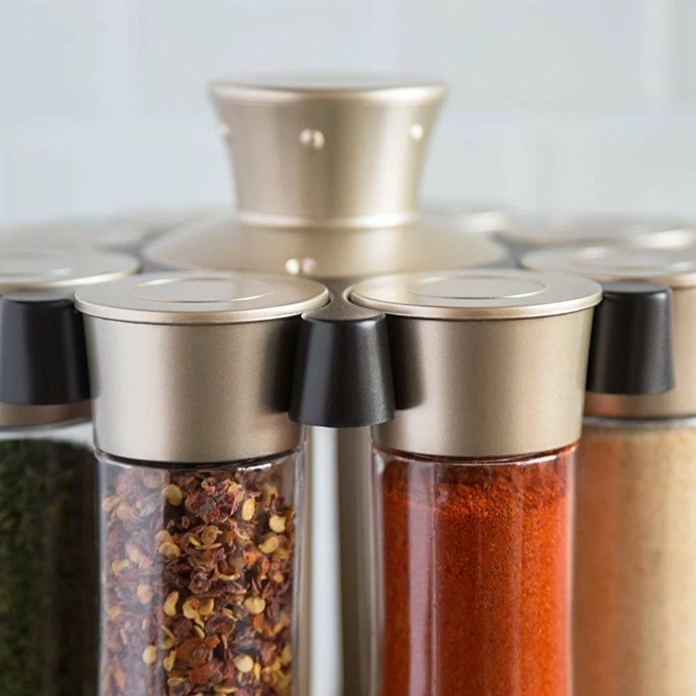 Fox Run KitchenArt Auto Measure Professional Carousel Spice Rack | Satin 7 Fox Run KitchenArt Auto Measure Professional Carousel Spice Rack | Satin - Image 5