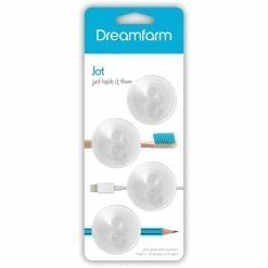 Dreamfarm Jot Suction Holding Hooks 4 Pack| Clear -Outlet Utensils Store 71cgst755hl. ac sl1500