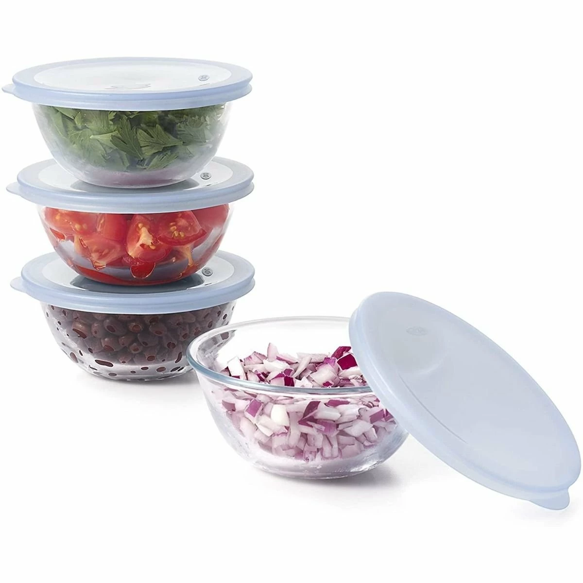 OXO 8-Piece Glass Prep Bowls 3 OXO 8-Piece Glass Prep Bowls