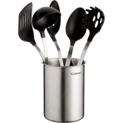 Cuisinart Barrel Handle Utensil Set With Crock