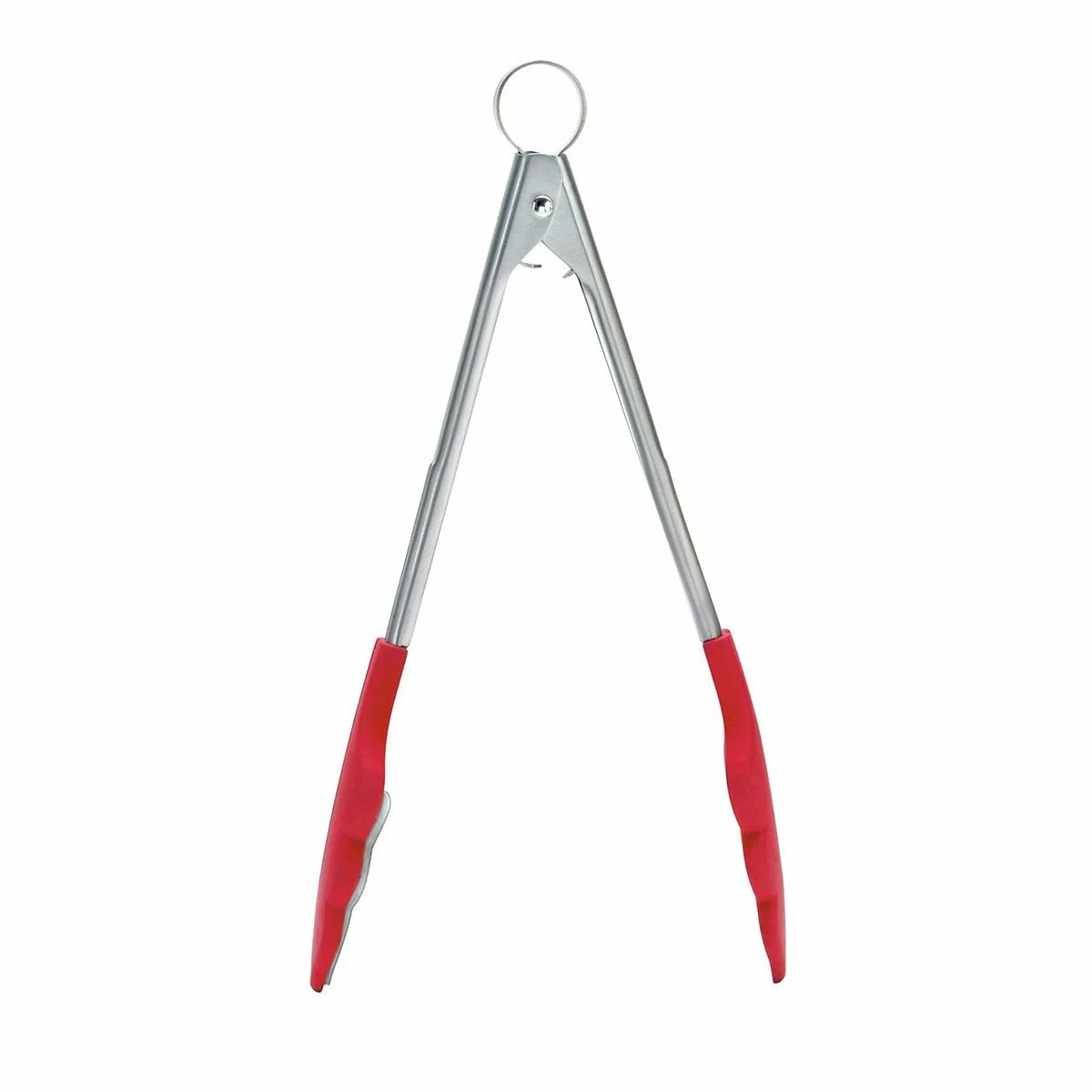 Cuisipro 9.5" Silicone Tongs With Teeth | Red 3 Cuisipro 9.5" Silicone Tongs With Teeth | Red