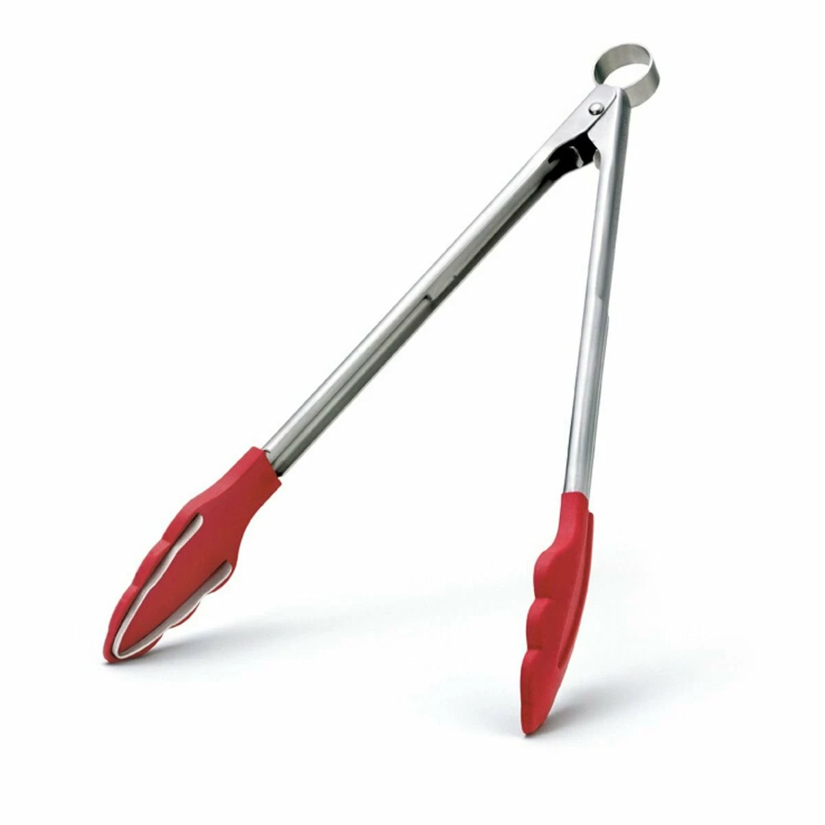 Cuisipro 12" Silicone Tongs With Teeth | Red 3 Cuisipro 12" Silicone Tongs With Teeth | Red