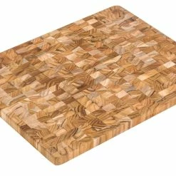 TeakHaus End Grain Cutting/Serving Board + Juice Canal (Rectangle) | 18" X 14" X 1" -Outlet Utensils Store 802 scandi