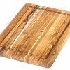 TeakHaus Edge Grain Carving Board + Juice Canal (Rectangle) | 14" X 10" X 1" -Outlet Utensils Store 804 scandi
