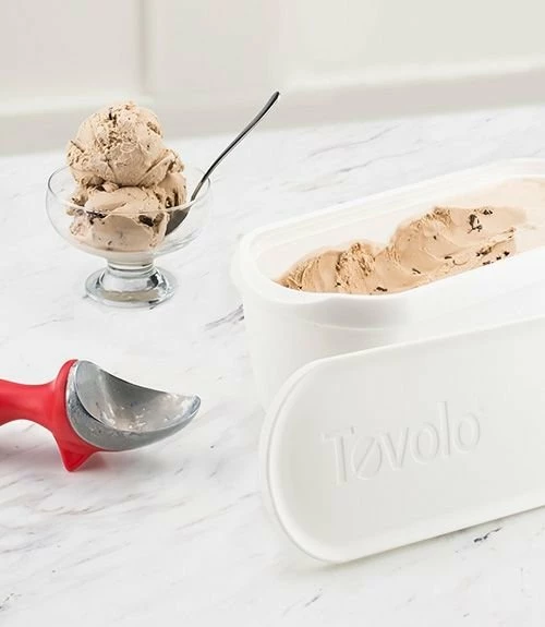 Tovolo 2.5 Qt Ice Cream Tub (White) 4 Tovolo 2.5 Qt Ice Cream Tub (White) - Image 2