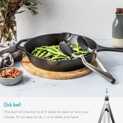 Dreamfarm 9" Clongs Silicone Tongs | Black -Outlet Utensils Store 811pwjsb5nl. ac sl1500 1