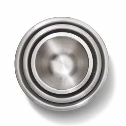 OXO 3-Piece Stainless Steel Mixing Bowl Set | Grey & Blue -Outlet Utensils Store 81b56 wzn3l. sl1500