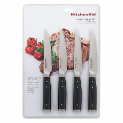 KitchenAid Non-Electrics KitchenAid Gourmet Forged 4-Piece 4.5" Steak Knife Set | Serrated -Outlet Utensils Store 81enlqilckl. ac sl1500