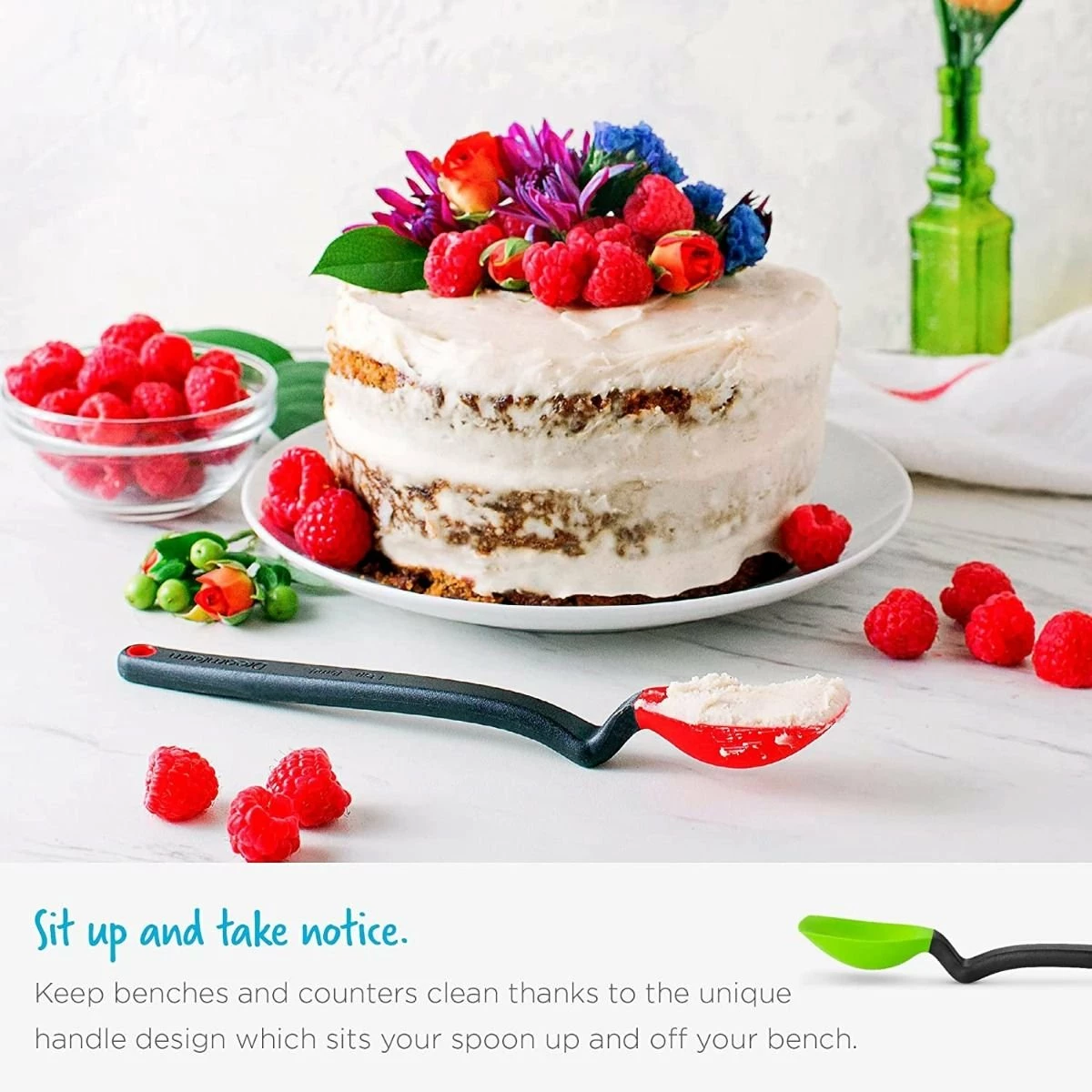 Dreamfarm 8.1" Mini Supoon Silicone Scraping Spoon | Black 7 Dreamfarm 8.1" Mini Supoon Silicone Scraping Spoon | Black - Image 5